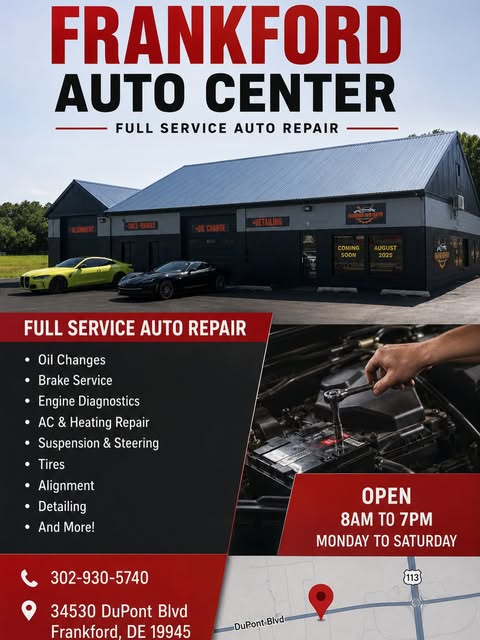 The Frankford Auto Center building on DuPont Blvd